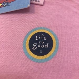 Girls Life is Good Pink tee s/s